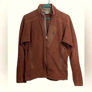 MEC Performance Fleece Jacket w Underarm Ventilation, Lots  of Pockets